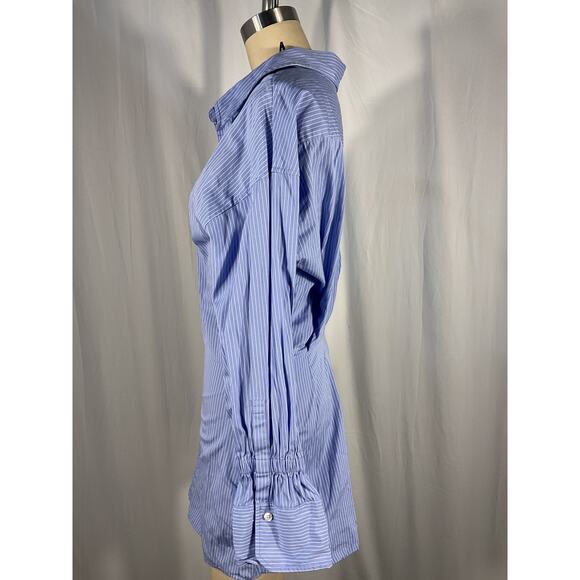 A.L.C. 'Monica' Blue Poplin Dress Size 6 - Picture 3 of 6